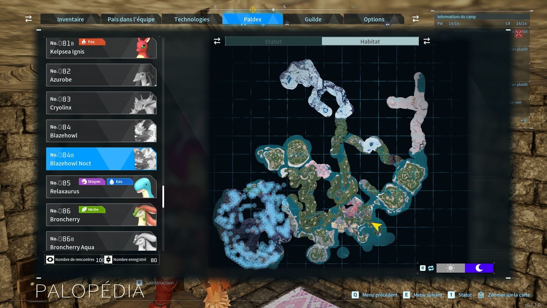 Блейзхаул Нокт - где найти пала Palworld