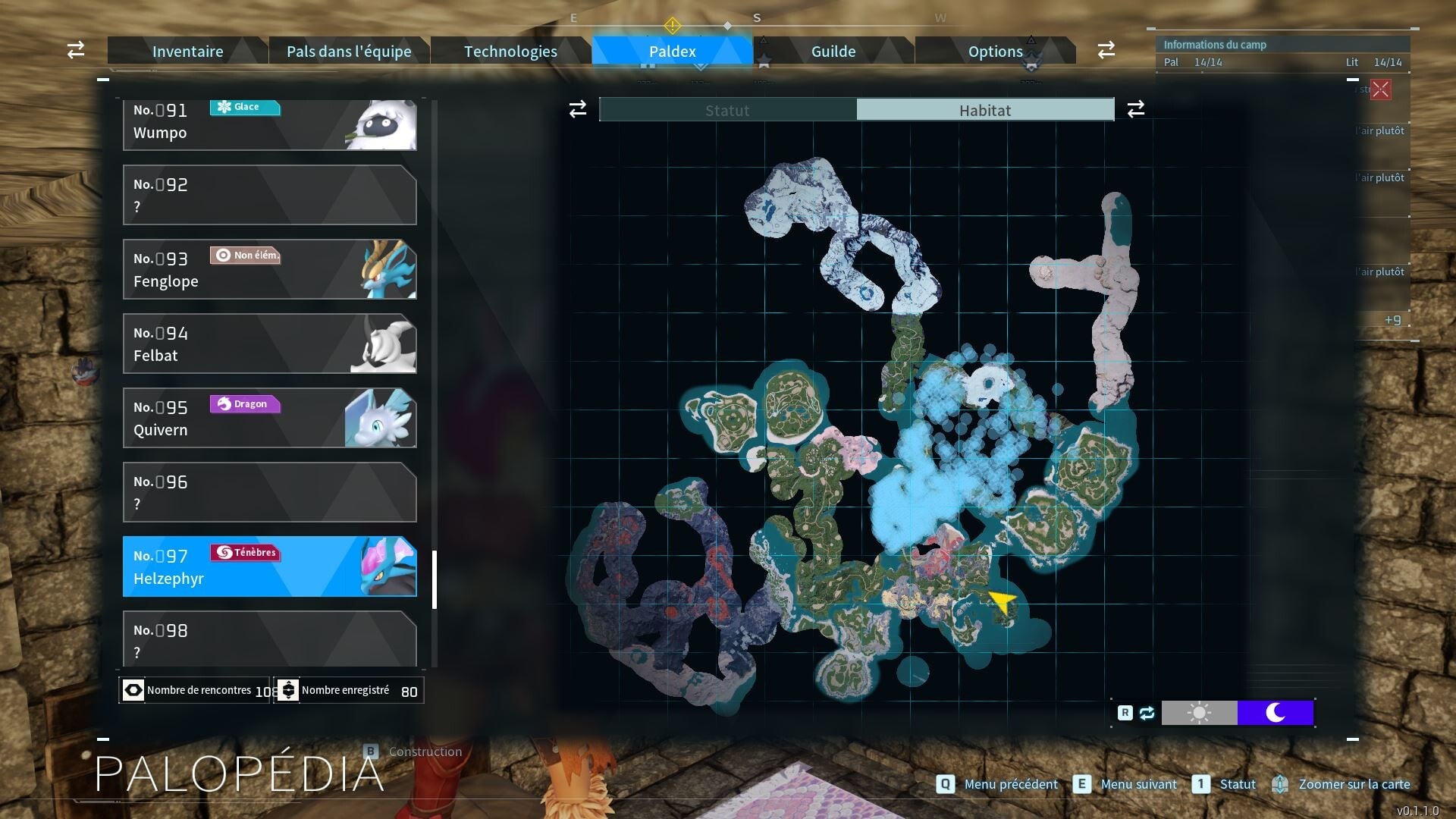 Хэлзефир - где найти пала Palworld