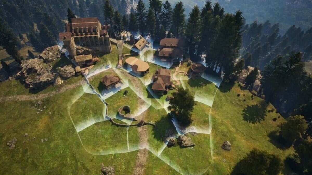 Construction Pax Dei Comment fonctionne le système de parcelles pour build votre château