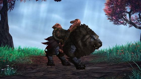 Monture Bakkar à fourrure noire - World of Warcraft