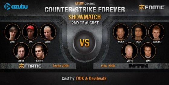 Showmatch entre fnatic 2008 & mTw 2008
