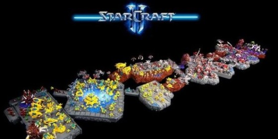 Des cartes de Starcraft en Légo