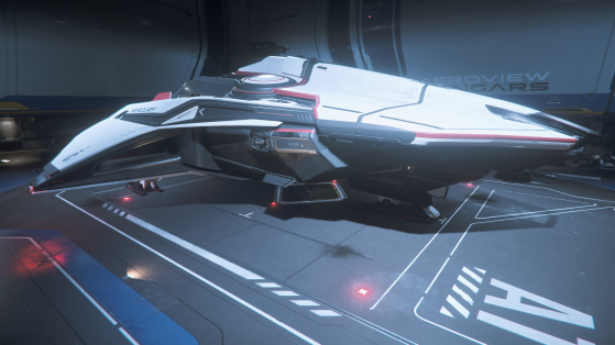 Mercury Star Runner dans un hangar Aeroview - Star Citizen