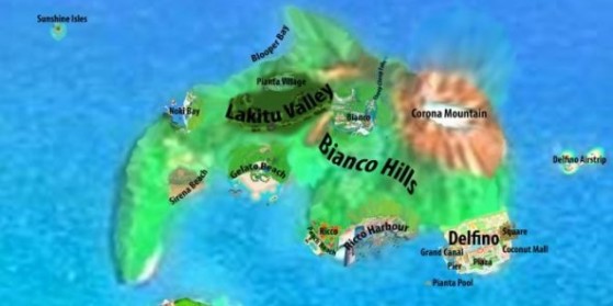 Mario Odyssey : L'île Delfino présente ?