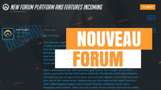 Overwatch : le nouveau forum est là