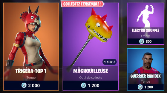 fortnite boutique du 20 avril tricera top1 - boutique fortnite 1 avril