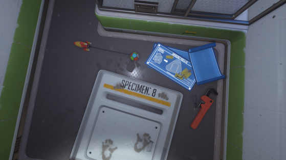 Schéma et jouet découverts dans la nouvelle salle de la map - Overwatch