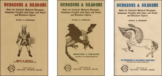 Les trois livrets de la première édition de D&D - Millenium