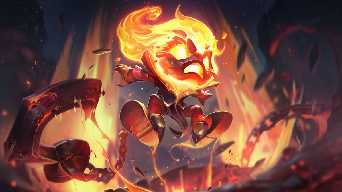 LoL 8.20 : Skin Amumu infernal - Millenium