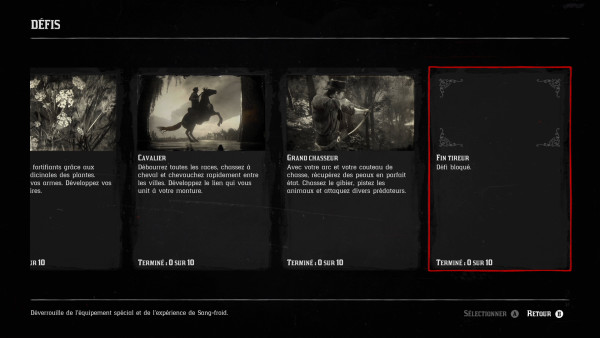 Guide Red Dead Redemption 2 D bloquer les D fis challenge