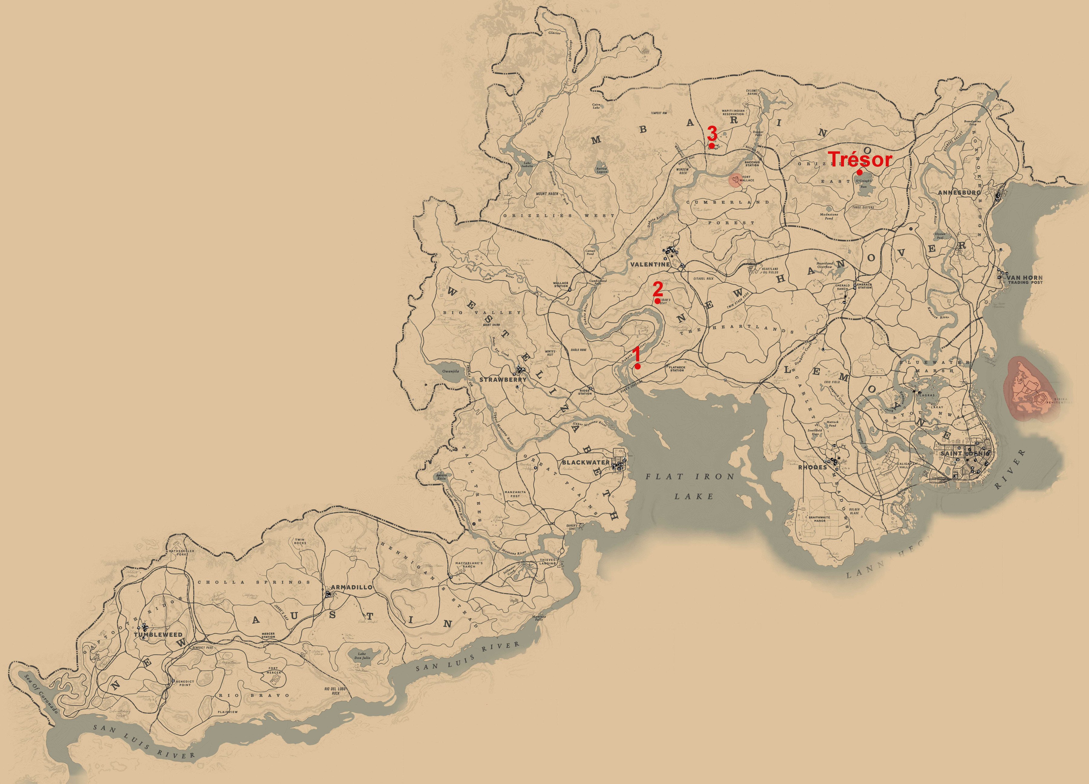 Carte Au Tresor Red Dead 2 Red Dead Redemption 2 : Carte au trésor Jack Hall, guide - Millenium