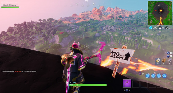 172 mètres d'altitude - Fortnite : Battle royale