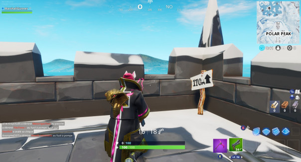 170 mètres d'altitude - Fortnite : Battle royale