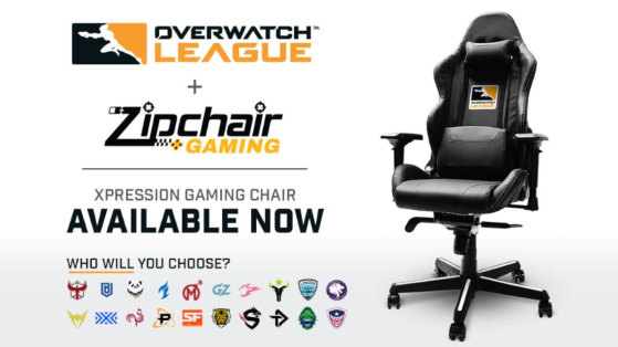 Overwatch League 2019 : Zipchair Gaming se rajoute à la liste des sponsors