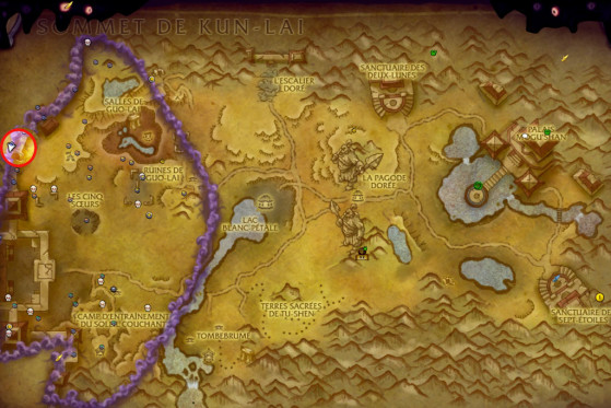 Localisation du Jeune vil'thik - World of Warcraft