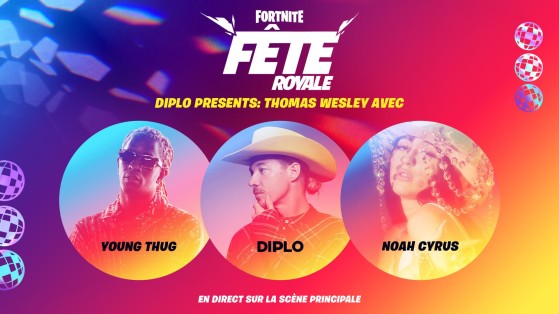 Fortnite : Concert de Young Thug, Diplo, Noah Cyrus dans le mode Party Royale, infos et dates