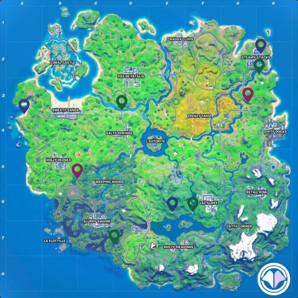Fortnite pièces XP semaine 1 saison 4, où les trouver Millenium