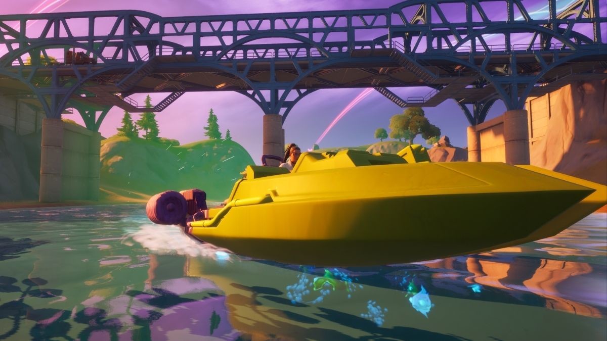 Fortnite：不同顏色的鋼橋、駕駛機動船、第四季挑戰