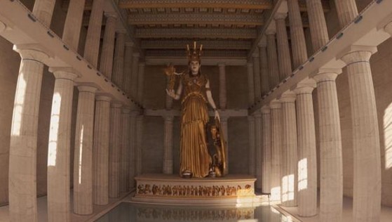 Reconstruction de la sculpture d'Athéna créée par Phidias. - League of Legends
