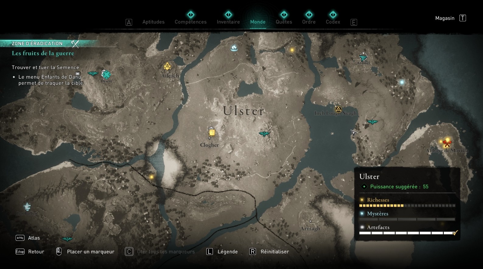 AC Valhalla, enfant de Danu où trouver le Cerf ? Millenium
