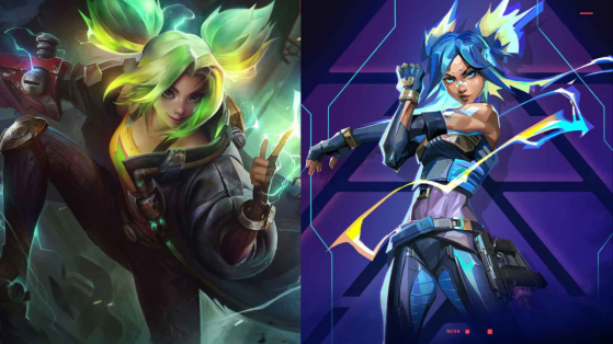 Zeri (à gauche) et Neon (à droite) - League of Legends