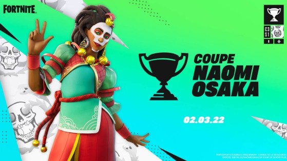 Fortnite : le skin Naomi Osaka débarque avec une compétition en Cup solo !