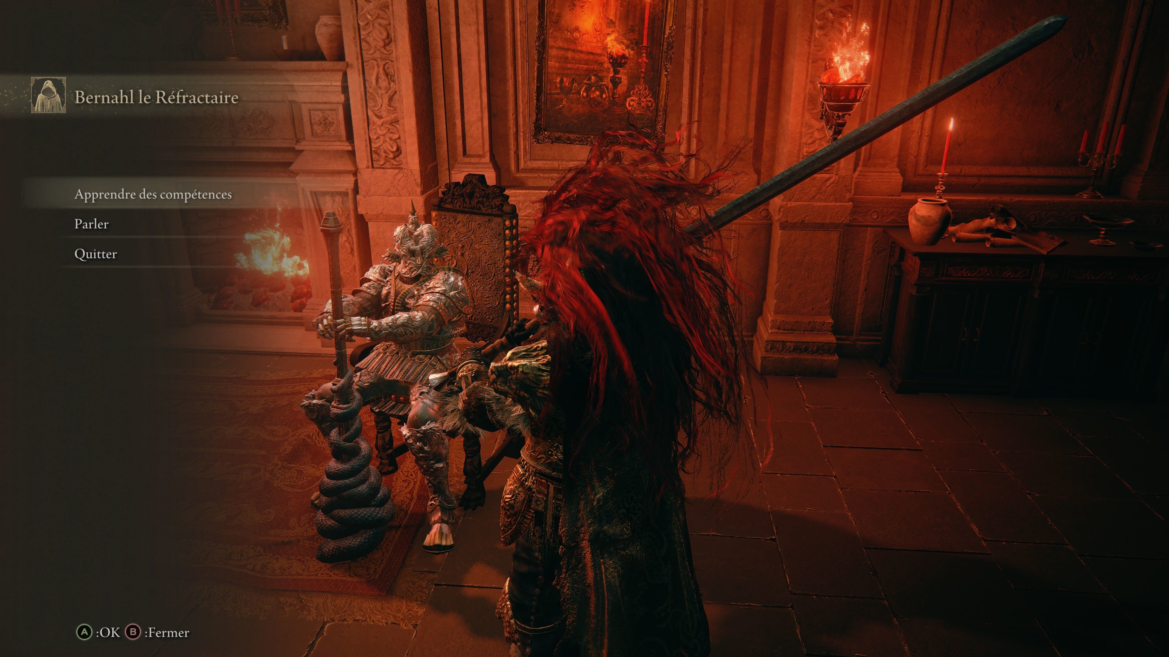 Bernahl Elden Ring Position, quête, Millenium