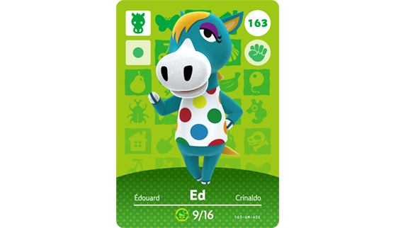 Carte Amiibo d'Édouard - Animal Crossing New Horizons