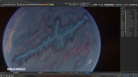 Pyro V C vue depuis l'espace - Star Citizen