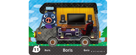Carte Amiibo de Boris - Animal Crossing New Horizons