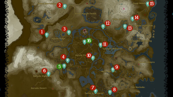 Carte relais Zelda Tears of the Kingdom : Où trouver l'emplacement de tous  les relais du monde ouvert ? - Millenium