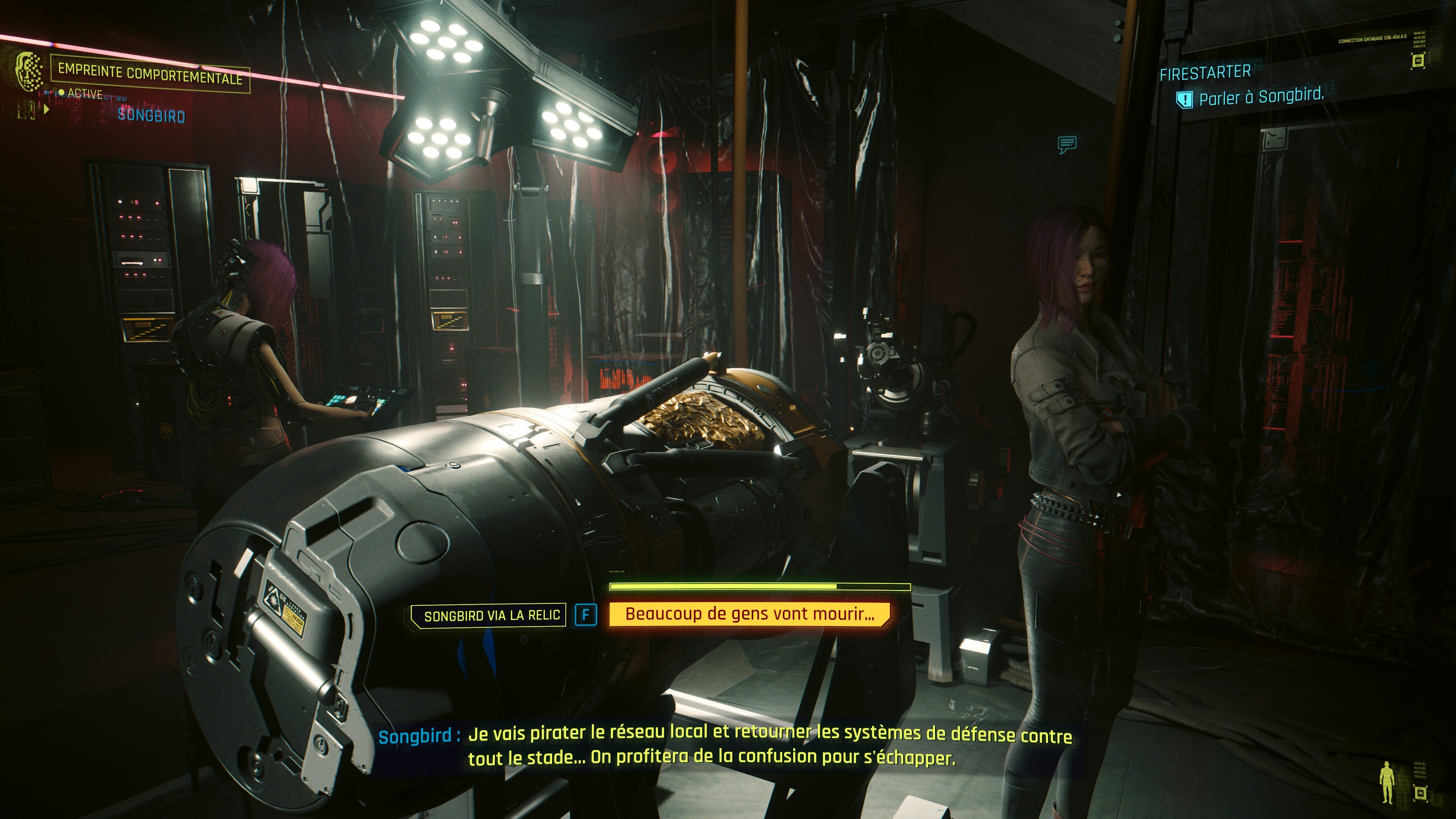 Firestarter Cyberpunk 2077 Phantom Liberty Fautil aider Songbird ou la trahir pour Reed