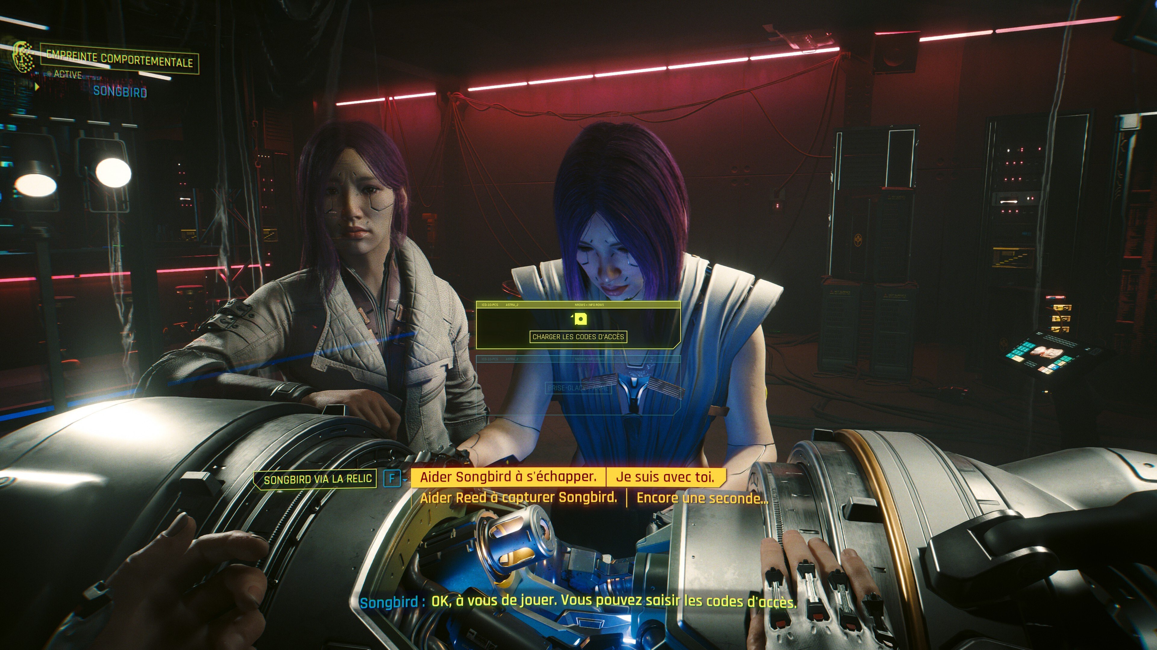 Firestarter Cyberpunk 2077 Phantom Liberty Fautil aider Songbird ou la trahir pour Reed