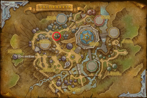 Localisation d'Erza - World of Warcraft