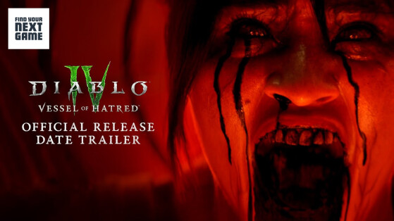 L'extension de Diablo 4, Vessel of Hatred, dévoile sa date de sortie ainsi qu'une nouvelle classe grâce à un trailer horrifique et sublime !