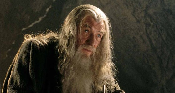 Sir Ian Mckellen en tant que Gandalf dans Le Seigneur des Anneaux - Millenium