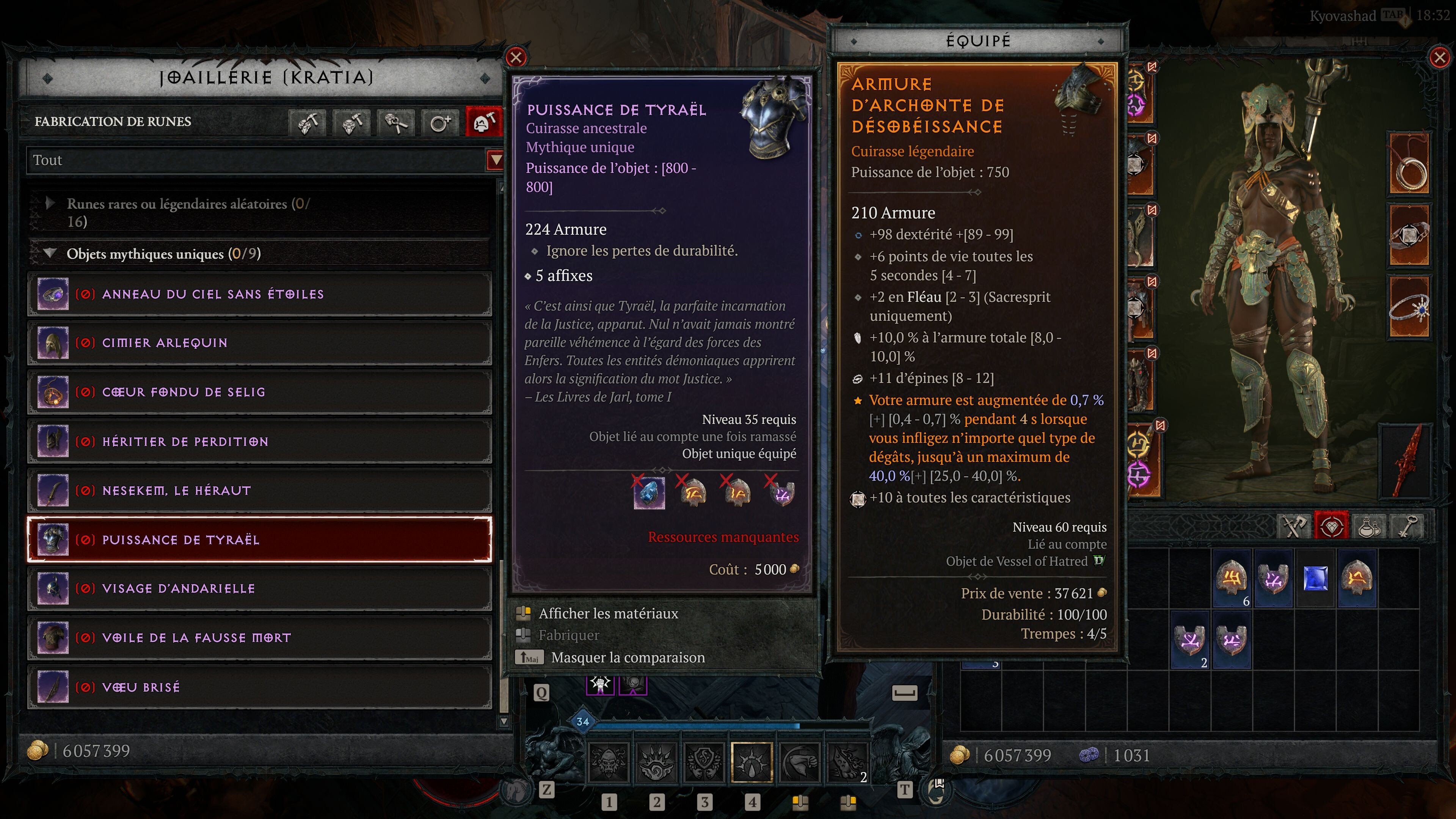 Puissance de Tyraël Diablo 4 Vessel of Hatred Comment obtenir cet objet mythique ? Millenium