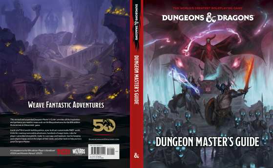 Couverture traditionnelle du Dungeon Master's Guide - Millenium