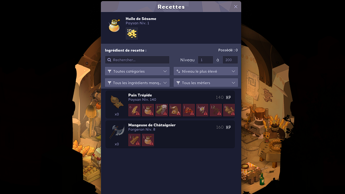 Huile de sésame Dofus 3.0 Comment et où obtenir cette ressource sur Dofus 3 ? Millenium