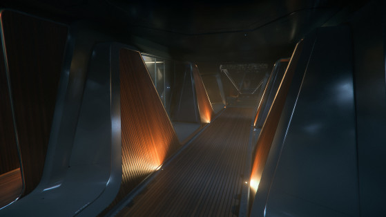 Le couloir de la zone Spa - Star Citizen