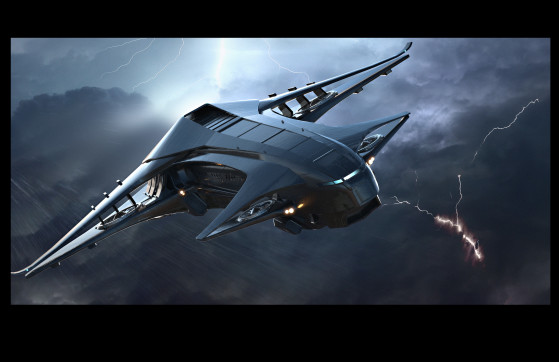 Traversée d'un tempête - Star Citizen