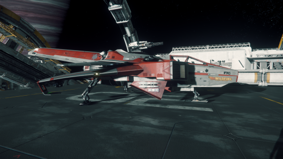 Posé sur la piste à Olisar - Star Citizen