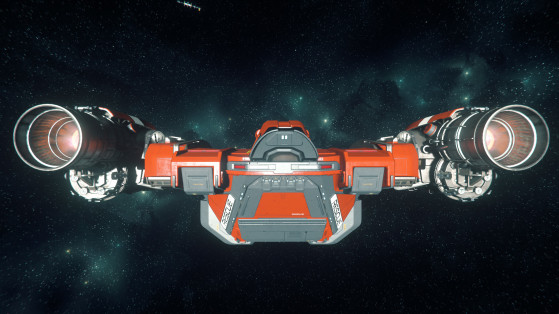 Le Cutlass red vue de derriere - Star Citizen