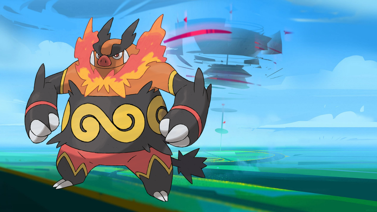 Shiny Alpha Emboar Lv. 63 With Master Ball Pokémon Legends Z-A Tepig Pokemon ZA