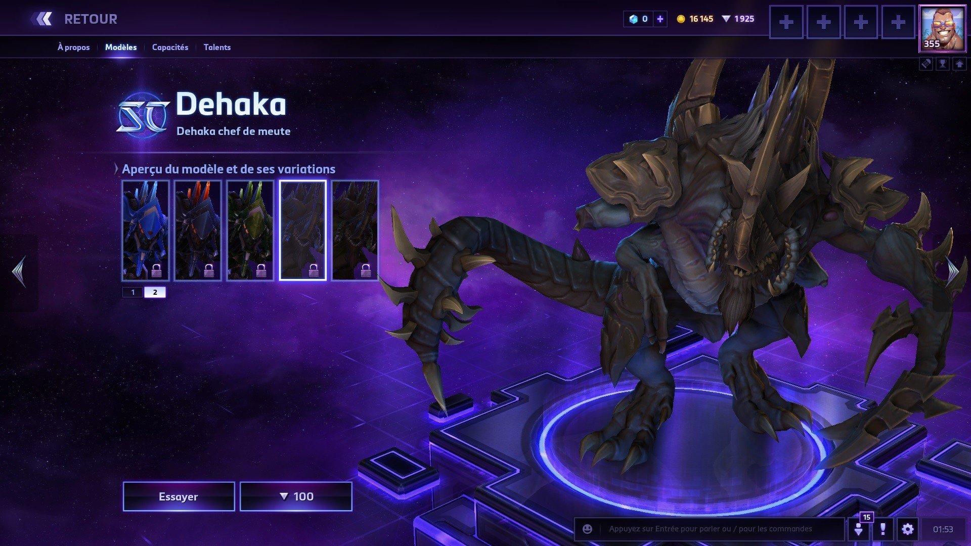 Dehaka Skins Guides Héros HOTS Millenium